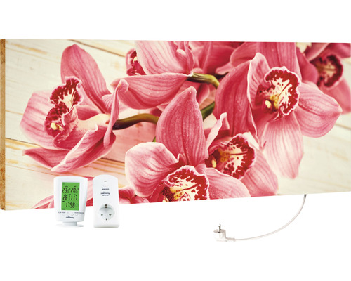Infrarot Bildheizung Marmony Pink Orchidee 83014 100x40 cm 800 Watt