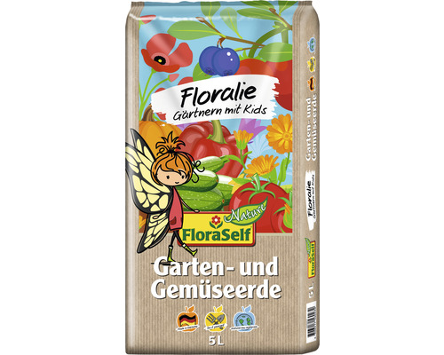 Garten- und Gemüseerde FloraSelf Floralie 5 L