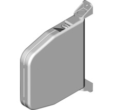 ARON Vorbaurollladen PVC grau 550 x 915 mm Kasten Aluminium RAL 9016 verkehrsweiß Gurtzug Links-thumb-2