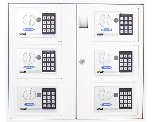 Schlüsselausgabesystem Rottner Keysystem 6 weiß, Außenmaß: B, H, T: 535x465x170 mm, Elektronikschloss