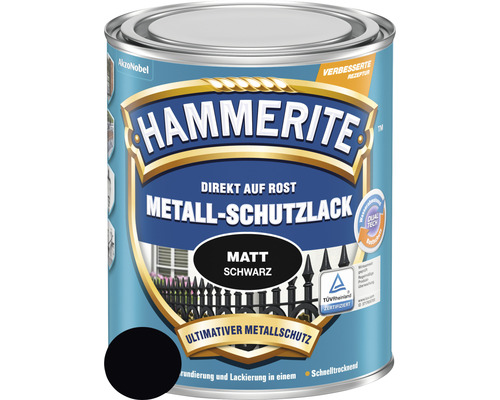 HAMMERITE Metallschutzlack matt Schwarz 750 ml