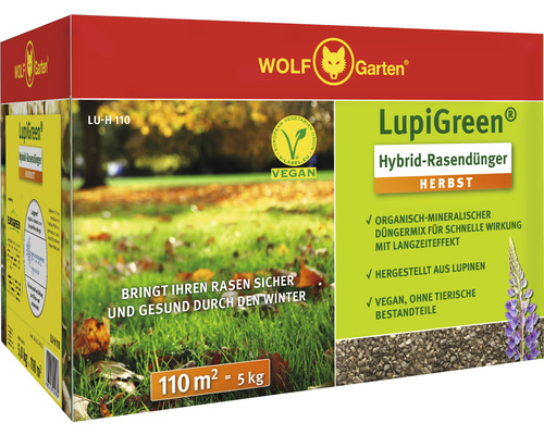 Langzeit-Rasendünger WOLF-Garten LupiGreen 5 kg / 110 m²