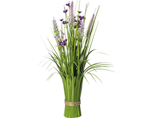 Kunstpflanze Grasbusch Blüten Höhe: 48 cm lila