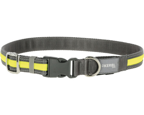 Hundehalsband Kerbl reflektierend 20 mm, 35-50 cm gelb