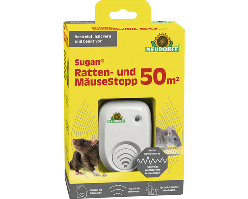 Ultraschallvertreiber Ratten- und MäuseStopp Neudorff Sugan für max. 50 m²