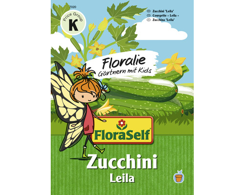 Gemüsesamen FloraSelf Floralie-Gärtnern mit Kids Zucchini 'Leila'