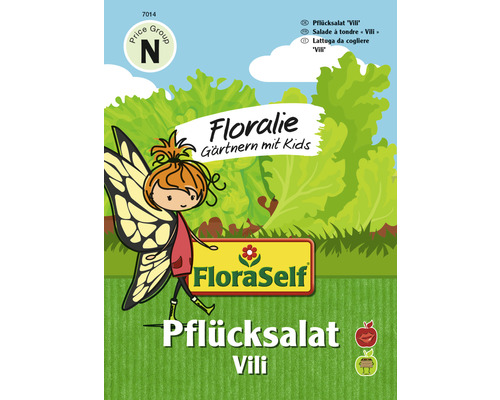 Gemüsesamen Flo & Floralie-Gärtnern mit Kids Schnittsalat/Pflücksalat 'Vili'