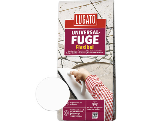 Lugato Fugenmörtel Universalfuge weiss 5 Kg