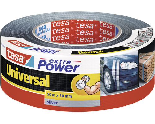 Universal Folienband Tesa extra Power Universal silber 50 mm x 50 m