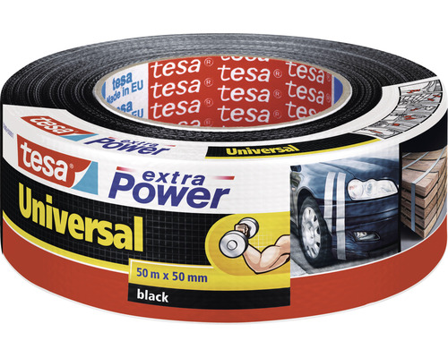 Universal Folienband Tesa extra Power Universal schwarz 50 mm x 50 m