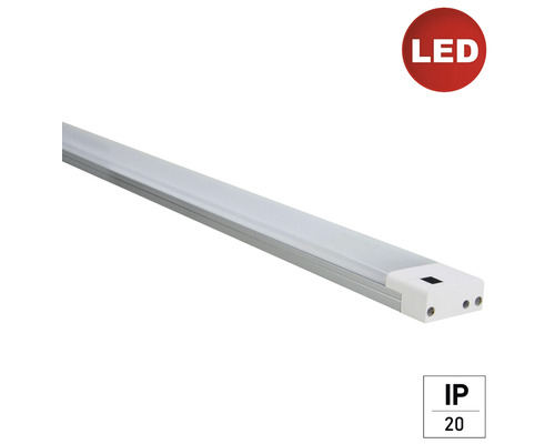 LED Lichtleiste ultradünn 15 W 1500 lm 4000 K IP20 L 900 mm weiß/alu