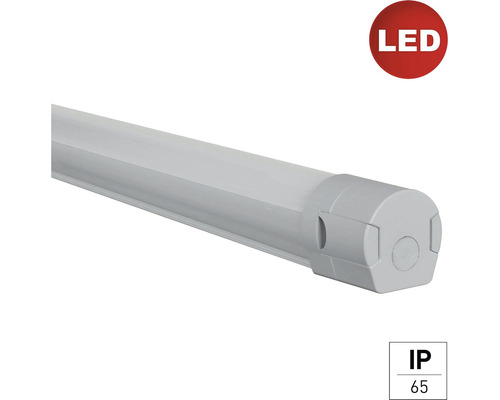 LED (Feuchtraum-)Wannenleuchte Pro grau 1-flammig mit Leuchtmittel 4200 lm 4000 K kaltweiß IP65 L 1130 mm
