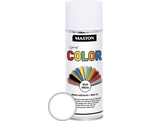 Sprühlack Maston Color matt weiß 400 ml-0