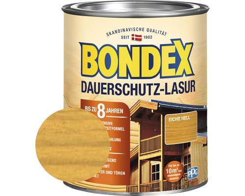 Dauerschutz-Lasur Bondex eiche hell 750 ml-0