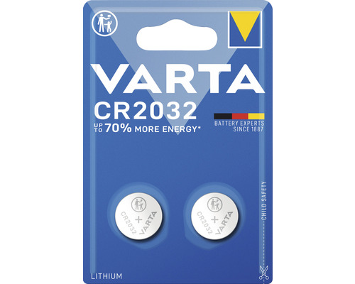 Varta Knopfzelle CR2032 2 Stück