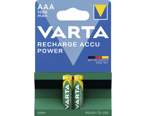 Varta Akku Batterie 2 x AAA Micro