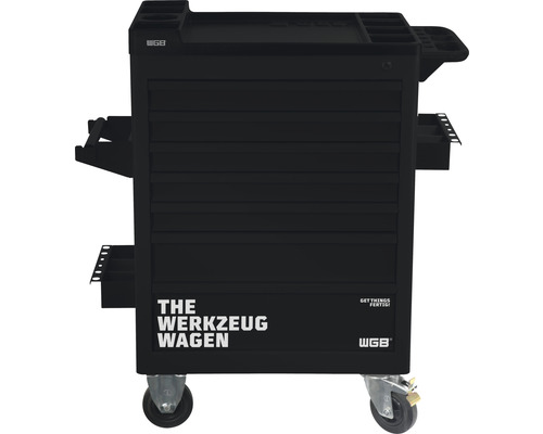 Werkstattwagen WGB 670 x 970 x 470 mm 7 Schubladen (leer) schwarz