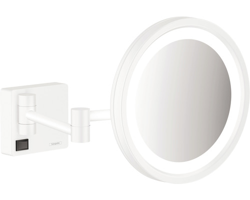 LED-Kosmetikspiegel hansgrohe AddStoris 3-fach weiß matt