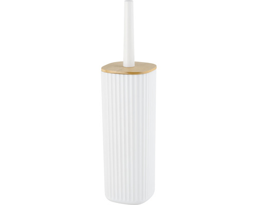 WC-Bürstengarnitur Wenko Rotello weiß/bambus 25296100-0