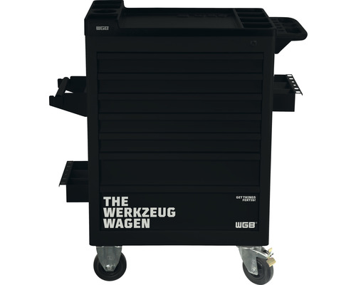 Werkstattwagen WGB 670 x 970 x 470 mm 7 Schubladen (mit Doppelringschlüssel) schwarz