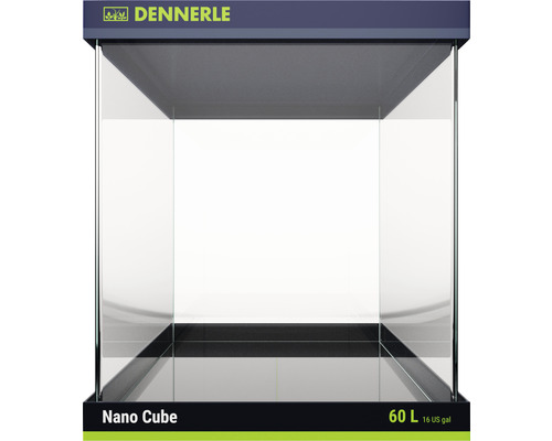 Aquarium DENNERLE Nano Cube 60 l mit Rückwandfolie, Schaumstoffunterlage