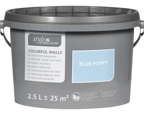 StyleColor Wand- und Deckenfarbe blue poppy 2,5 L