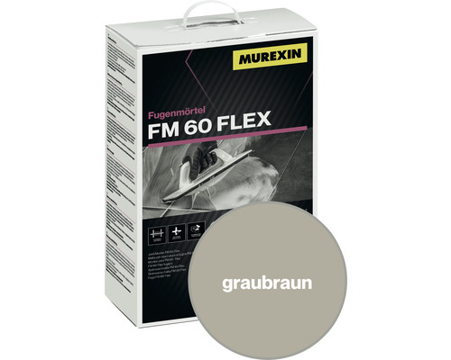 Fugenmörtel Murexin FM 60 Flex graubraun 4 kg-0