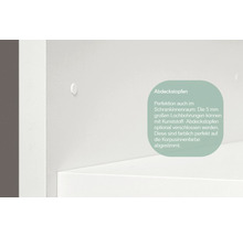 Badmöbel-Set Nobilia Programm 1 149 230x169,1x48,7 cm Mineralmarmorwaschbecken grau hochglanz mit LED-Beleuchtung-thumb-24