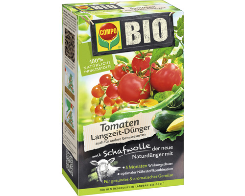 Tomaten-Langzeit-Dünger mit Schafwolle Compo Bio 750 g