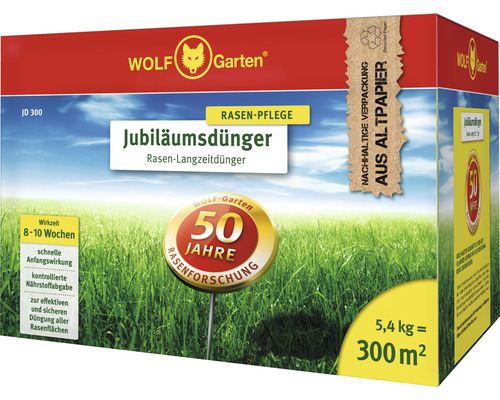 Rasendünger WOLF-Garten Jubiläumsdünger 5,4kg / 300 m²