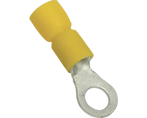 Ringkabelschuh 6 mm² M6 gelb 25 Stück-0