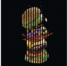 Akustikpaneel digital bedruckt Burger 1 19x1133x1195 mm Set = 2 Einzelpaneele-thumb-0