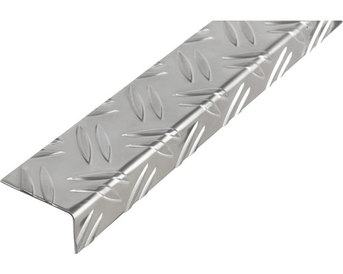 Winkelprofil Aluminium Riffelblech 53,6x29,5 mm, 2 m