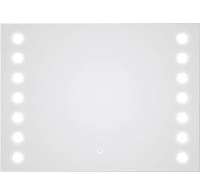 LED Badspiegel DSK Silver Hollywood eckig 80x60 cm-thumb-3