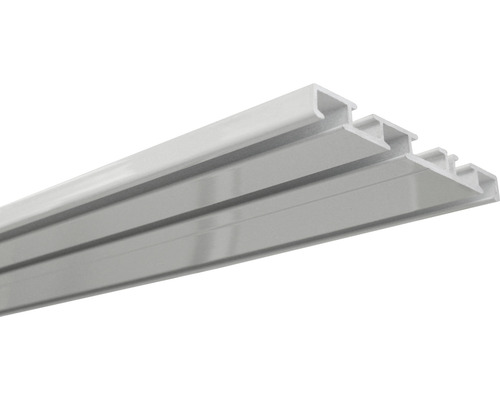 Aluminium-Vorhangschiene weiß 3-läufig 150 cm