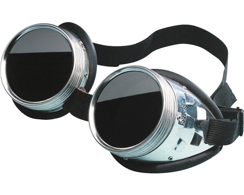 Vollsichtschutzbrille Metall Schwarz