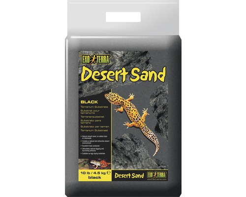 Exo Terra Terrariensubstrat Desert Sand, 4,5 kg, schwarz
