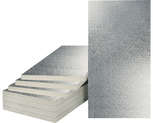 BACHL Mehrzweckdämmplatte PUR/PIR beidseitig Aluminium kaschiert, stumpf 1250 x 625 x 20 mm