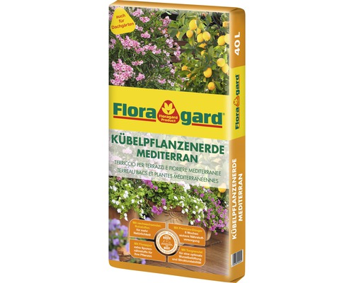 Kübelpflanzenerde Mediterran Floragard 40 L