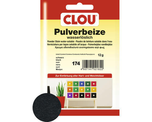 Clou Pulverbeize schwarz 12 g