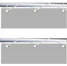 Balkonverkleidung silbergrau 65x300 cm-thumb-3