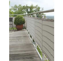Balkonverkleidung silbergrau 65x300 cm-thumb-0