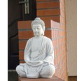 Gartenfigur Buddha XVIII Beton, weiß