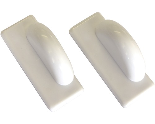 Magnetische Halteplatten weiß für Alu-Jalousien 2er-Pack