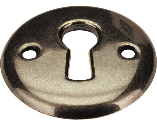 Schlüsselschild rund, brüniert-0