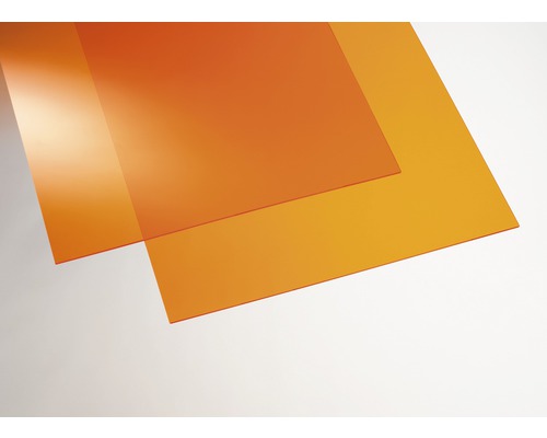 Acrylcolorplatte 3x250x500 mm glatt orange