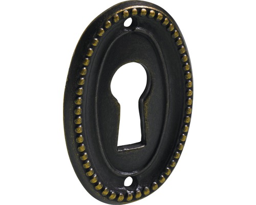 Schlüsselschild oval, brüniert-0