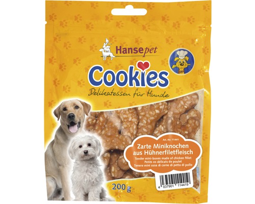 Hundesnack Cookies Zarte Miniknochen 200 g