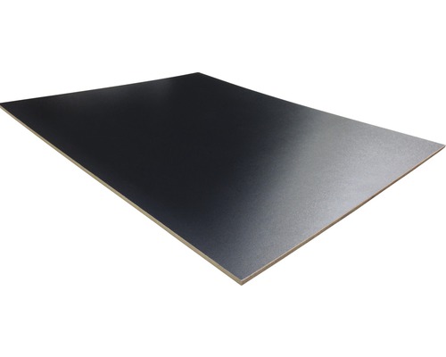 Dünn-MDF Platte einseitig Schwarz Fixmaß 1200x600x3 mm