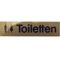 Türschild Frau/Mann Toilette 160x40 mm
